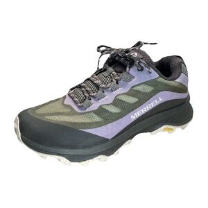 Merrell Moab Speed 6.5W Wide Womens Lichen Green Purple Hiking Shoes Gorpcore